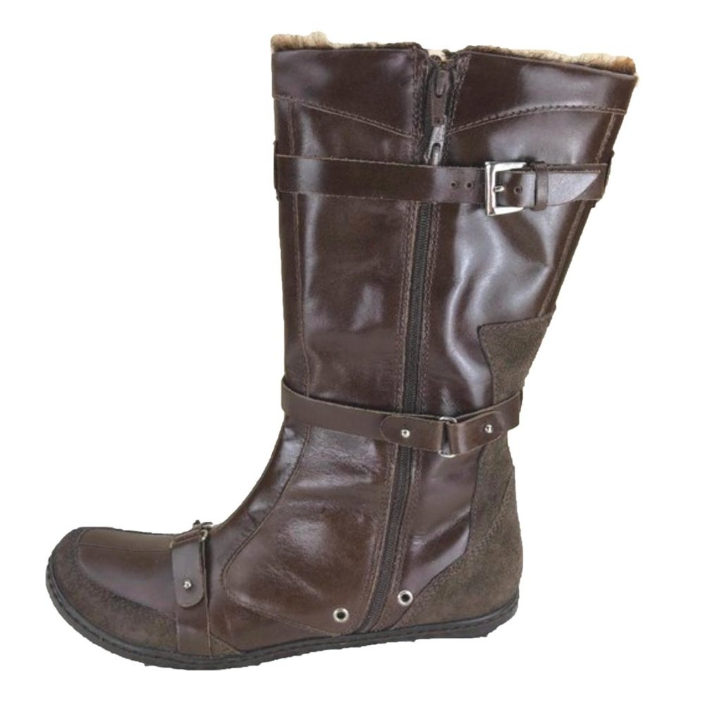 MORENATOM brown leather mid-calf casual boot - SZ
